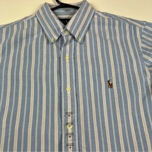 Polo Ralph Lauren Oxford Button Down Shirt Long Sleeve Mens GREAT DEAL!